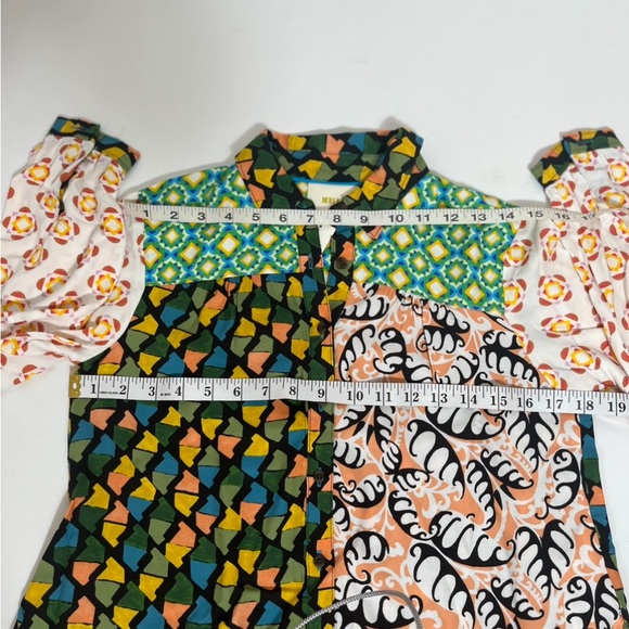 ANTHROPOLOGIE MAEVE CONTRAST BUTTONDOWN SHIRT SIZE XXSP MULTICOLOR NWT - Picture 14 of 16
